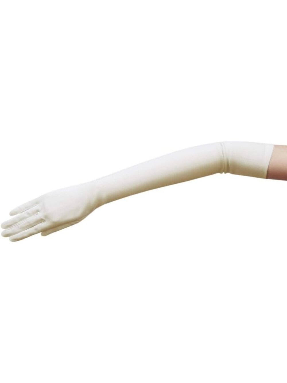 Elegant 19.5" Long Stretch Dull Matte Satin Gloves, No Shine, Formal Accessory